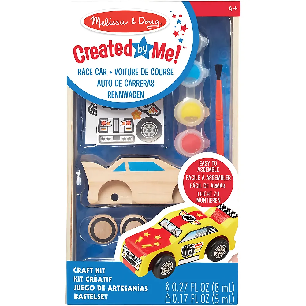 Melissa & Doug Rennwagen  Kunsthandwerk  Fantasiespiel  3+  Geschenk f�r Jungen oder M�dchen