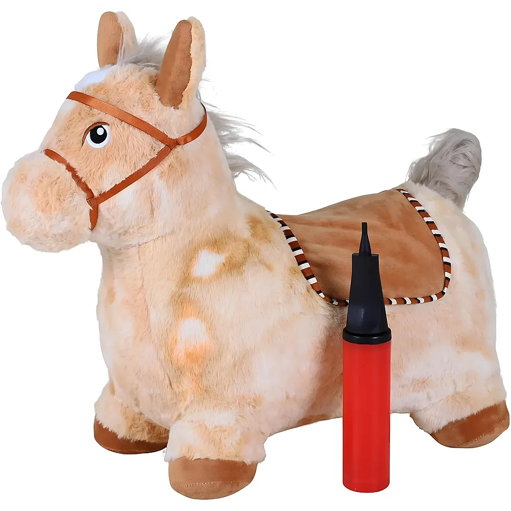 Knorrtoys H�pftier Pferd beige inkl. Luftpumpe