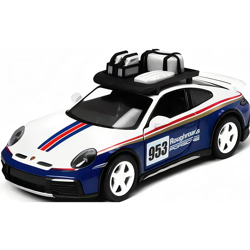 Sombo Porsche 911 Rallye Display 12 cm, R�ckaufzug, Spritzguss - Suche