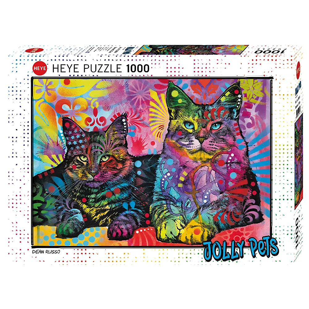 HEYE Puzzle Dean Russo Devoted 2 Cats 1000Teile