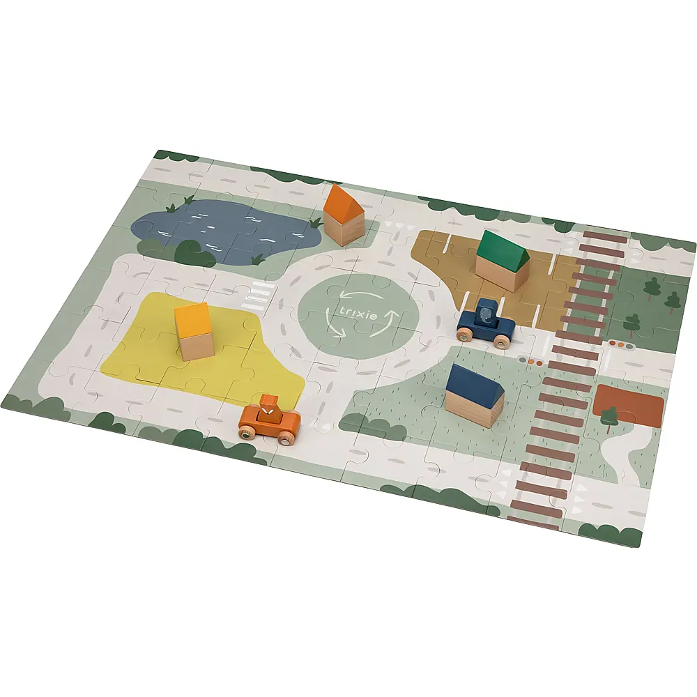 Trixie Strassenpuzzle aus Holz mit Zubeh�r MQ2